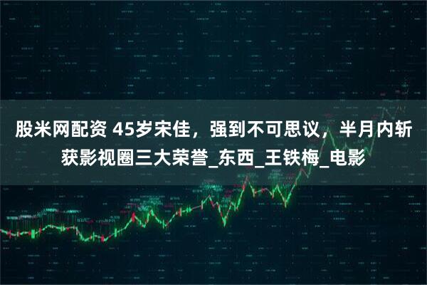 股米网配资 45岁宋佳，强到不可思议，半月内斩获影视圈三大荣誉_东西_王铁梅_电影